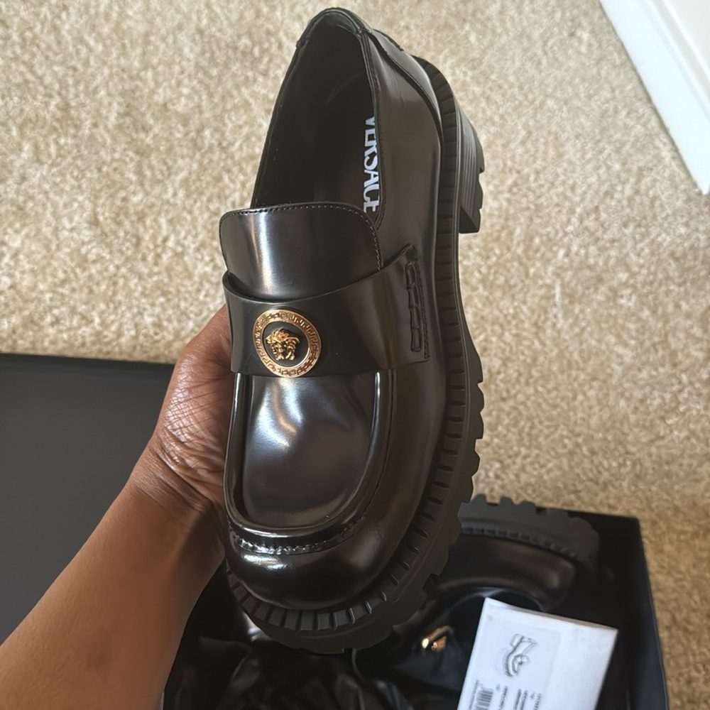 Versace Medusa Leather Loafer
